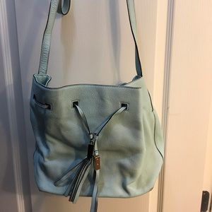 Turquoise Kate Spade cross body bag